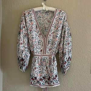 Max Studio floral blouse, 1X. Never worn, new with tags